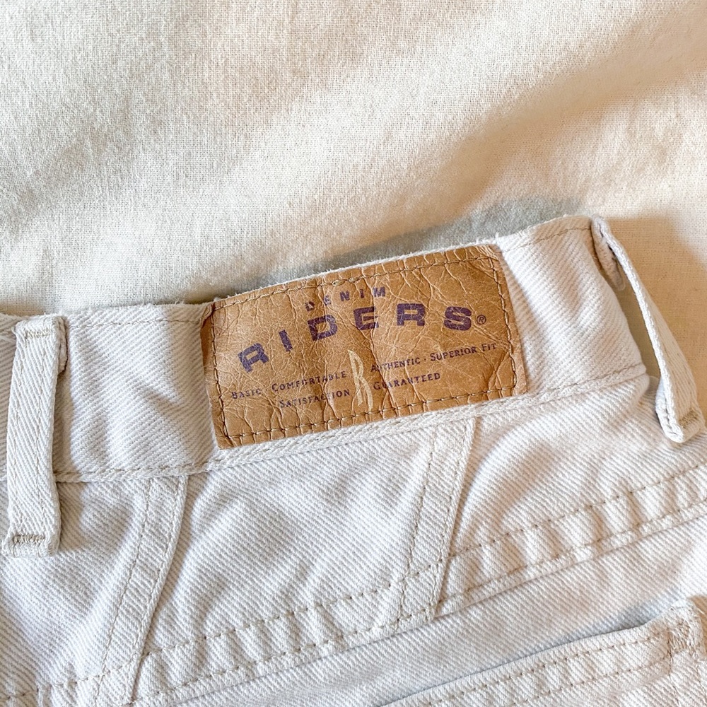 VINTAGE WHITE DENIM JEAN PANT - Picture 2 of 6
